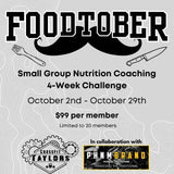 "FOODTOBER" Crossfit Taylors 4 Week Nutrition Coaching Group